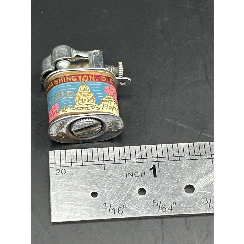 Washington DC Souvenir Lift Arm Lighter US Capitol White House Japan Vintage - Picture 7 of 8